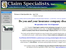 Tablet Screenshot of claimssuccess.com